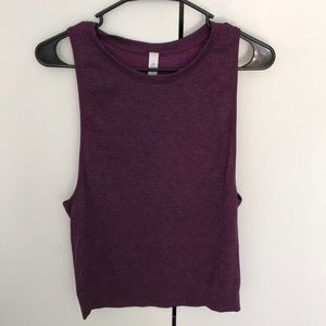 Purple Lululemon muscle tee
